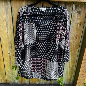 Chenault Status Nordstrom stop Patchwork Boho 2X Blouse